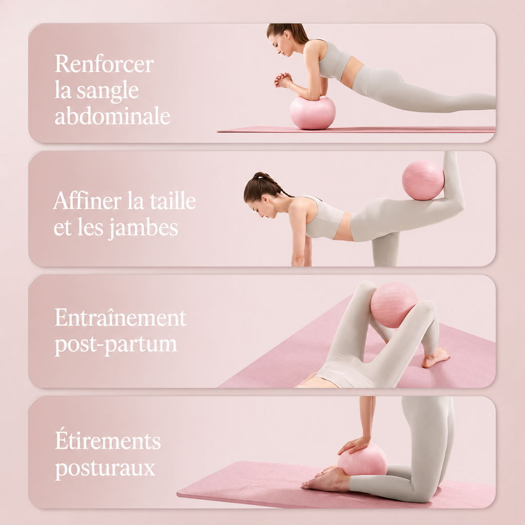 Mini ballon Pilates — Rose