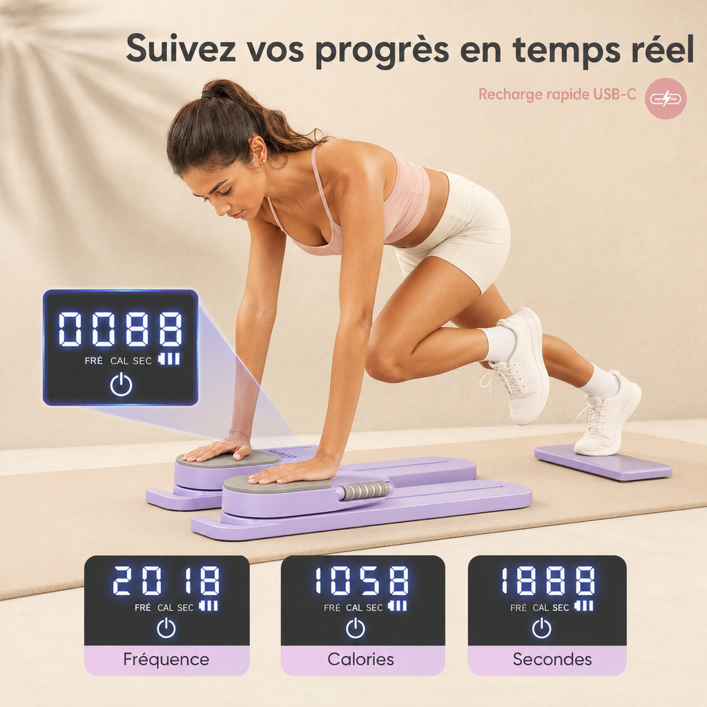 Planche de Pilates 2-en-1 Détachable