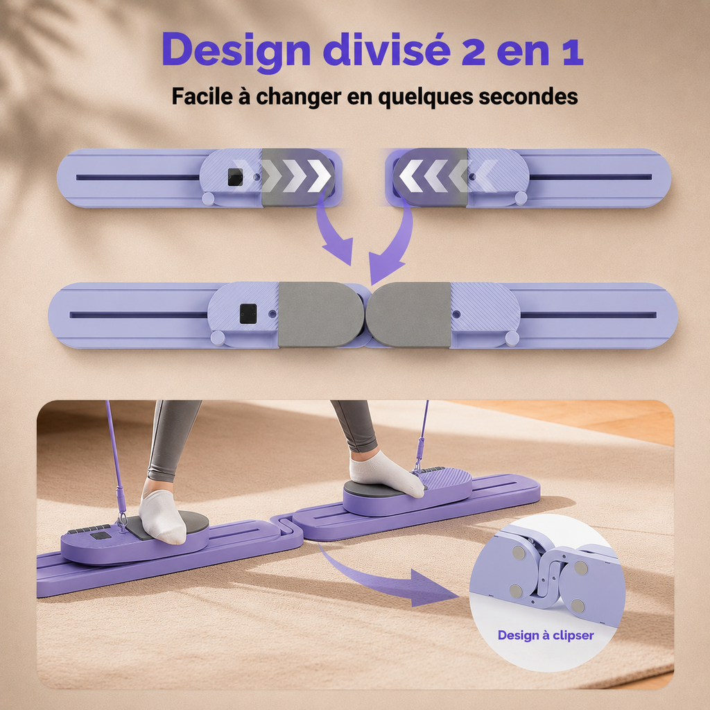 Planche de Pilates 2-en-1 Détachable