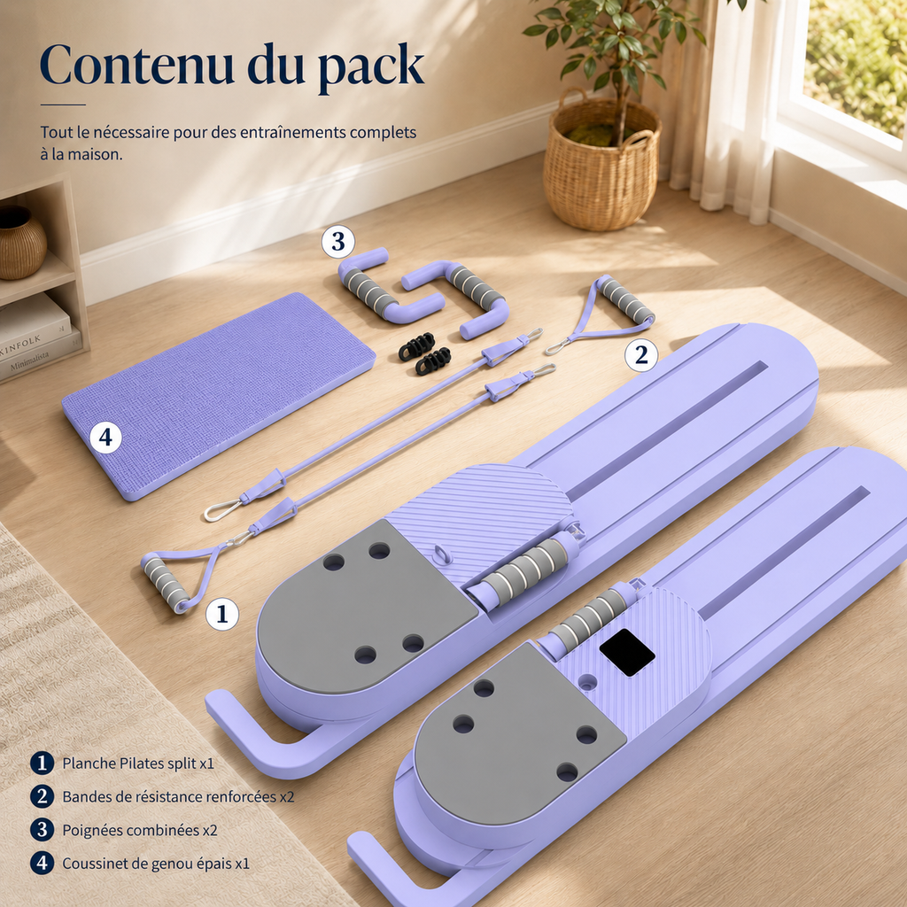 Planche de Pilates 2-en-1 Détachable
