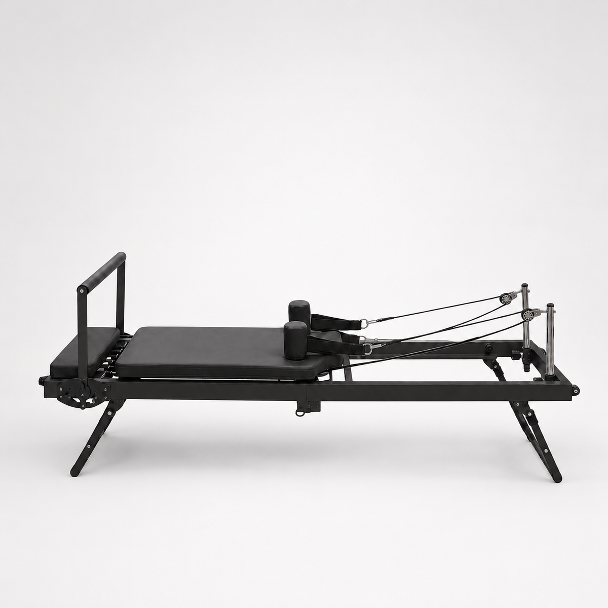 Reformer Pilates pliable Aluminium — Noir
