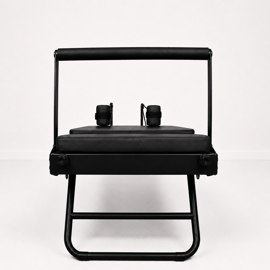 Reformer Pilates pliable Aluminium — Noir