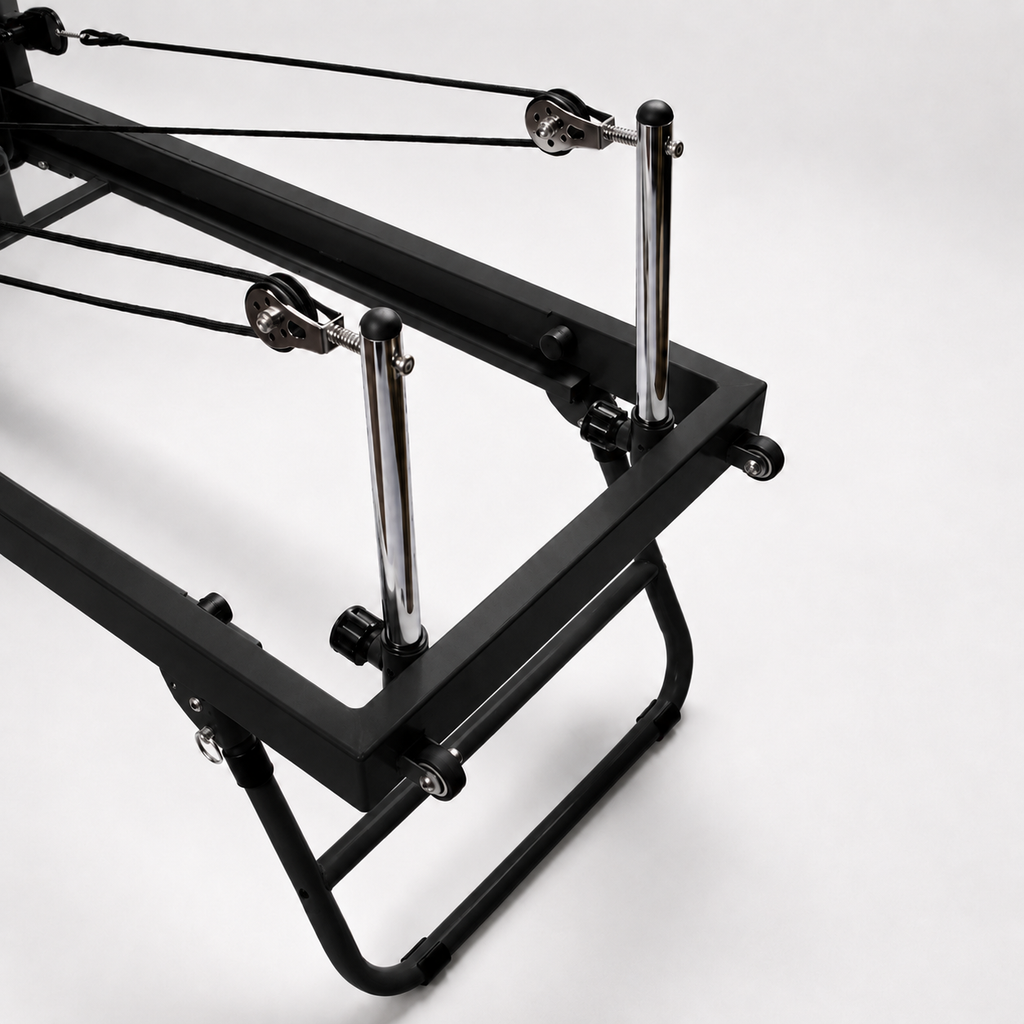 Reformer Pilates pliable Aluminium — Noir