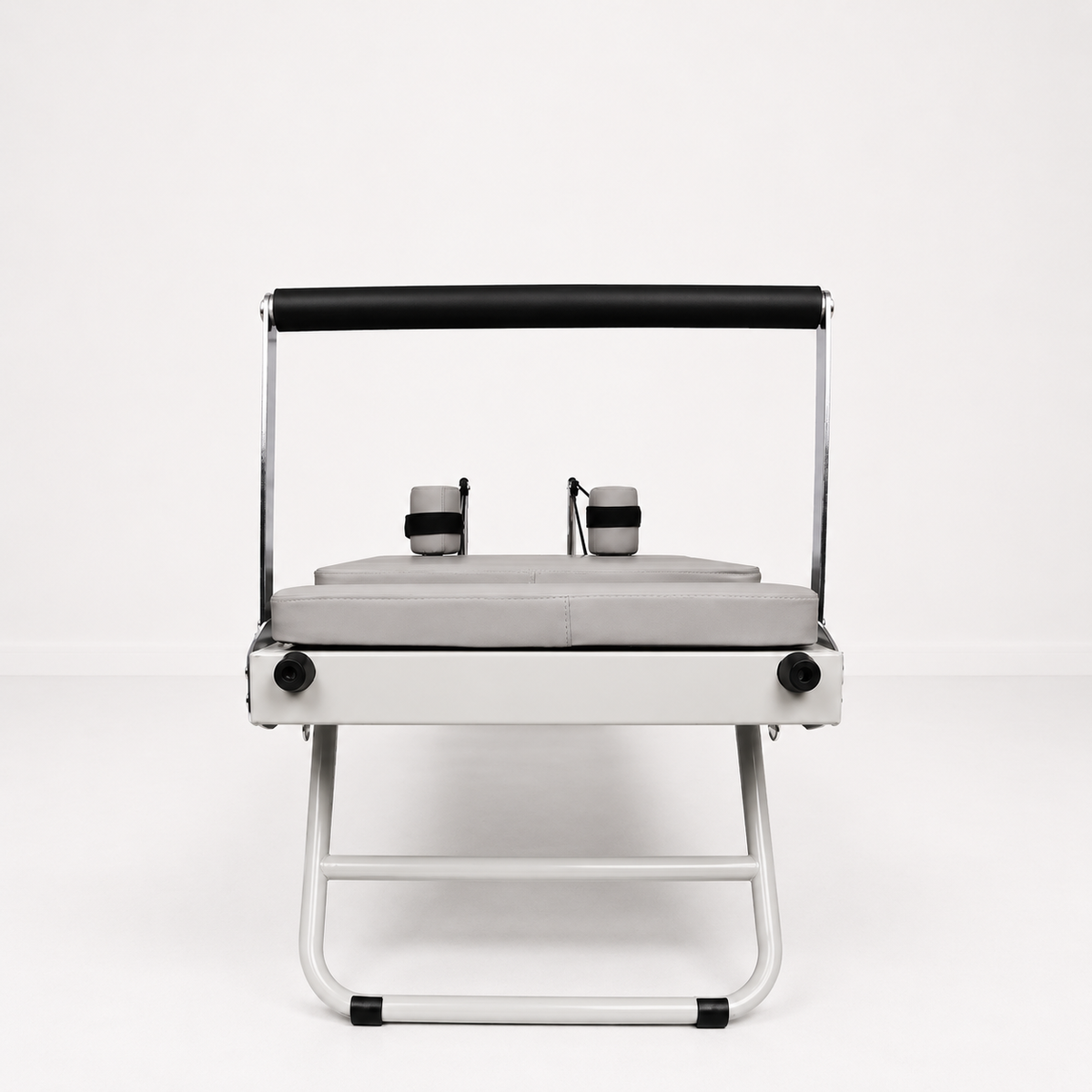 Reformer Pilates pliable Aluminium — Gris