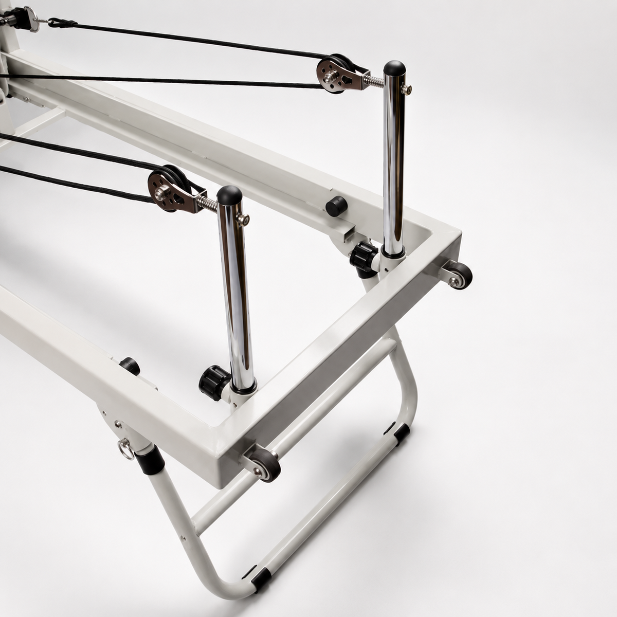 Reformer Pilates pliable Aluminium — Gris