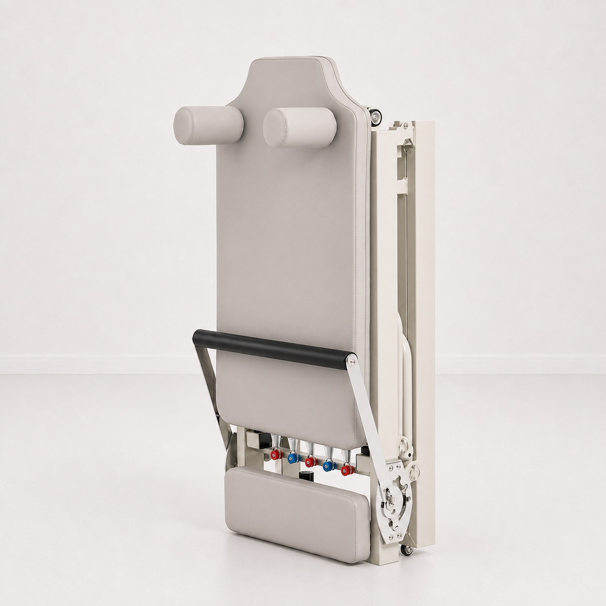 Reformer Pilates pliable Aluminium — Gris
