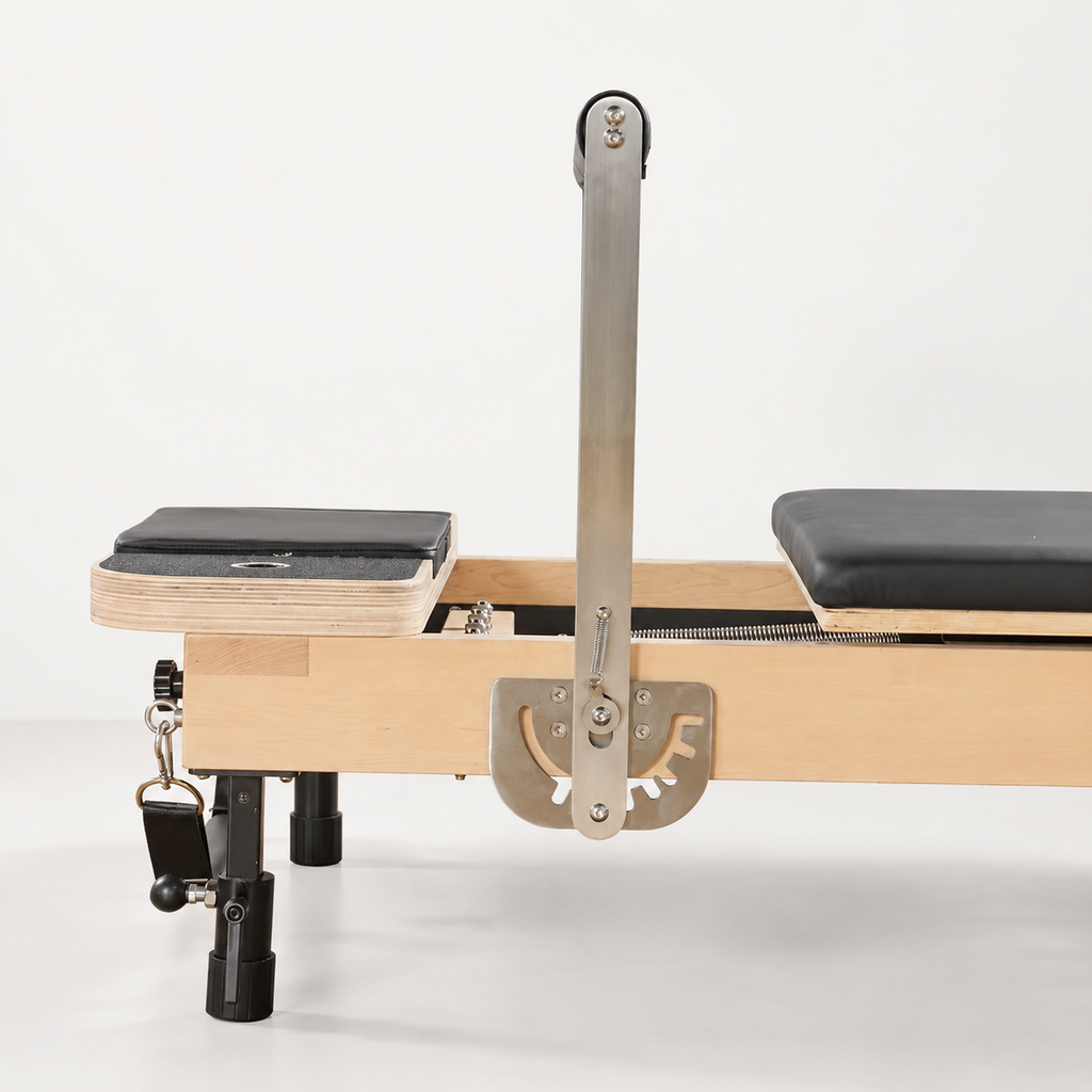Reformer Pilates Pliable en Chêne — Noir