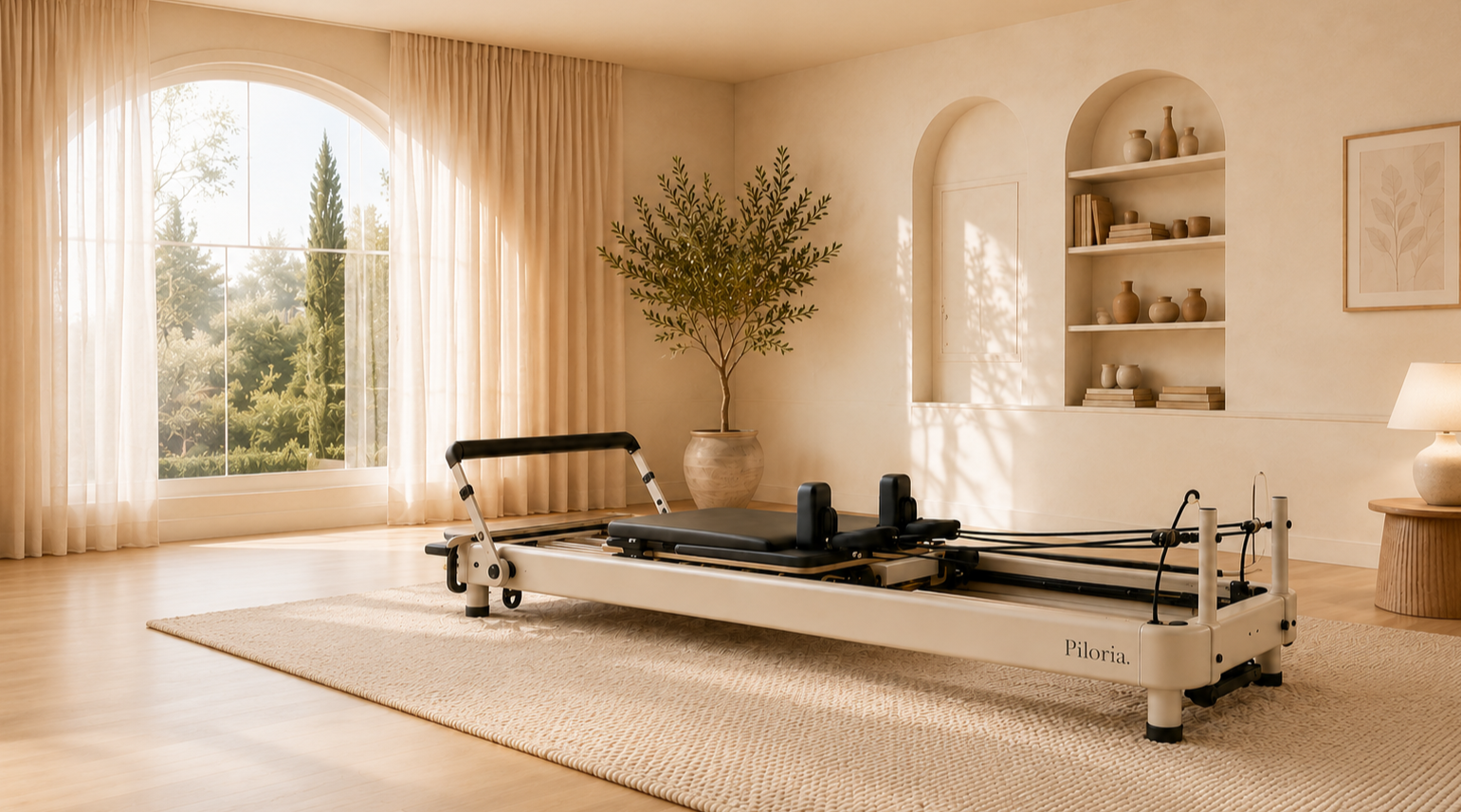 Reformer Pilates Piloria dans un intérieur lumineux